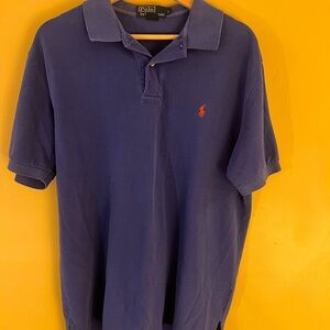 Classic Polo Ralph Lauren Shirt Men’s Large Blue Polo  100% Cotton